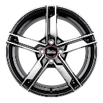 Jante Mam W4 18x7.5 ET45 5/108 Black Front Polish