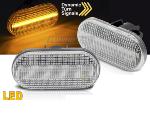 Paire Clignotant Repetiteur Renault Twingo de 2007 a 2014 Chrome Led Dyn