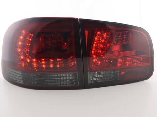 Paire feux arrière VW Touareg 7L 2003 a 2009 Rouge Fume Led