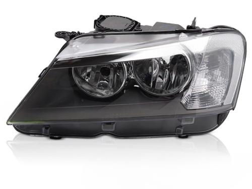 Feu phare Gauche Adaptable BMW X3 type F25 de 2010 a 2014 Noir Halogene