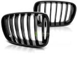 Paire de grilles de calandre BMW X3 F25 10-14 noir brillant